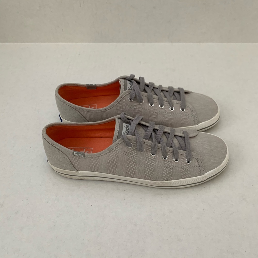 Keds Gray Canvas Sneakers size 9.5
